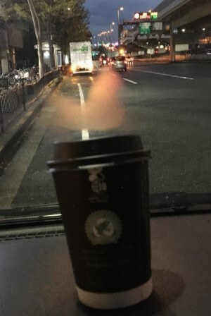 朝のコーヒーの写真