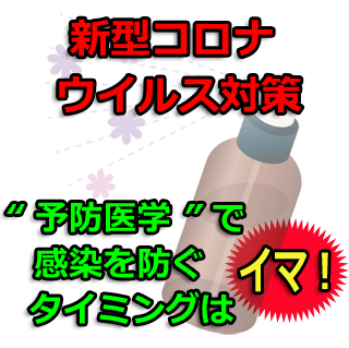 新型コロナウイルス対策予防医学イラスト